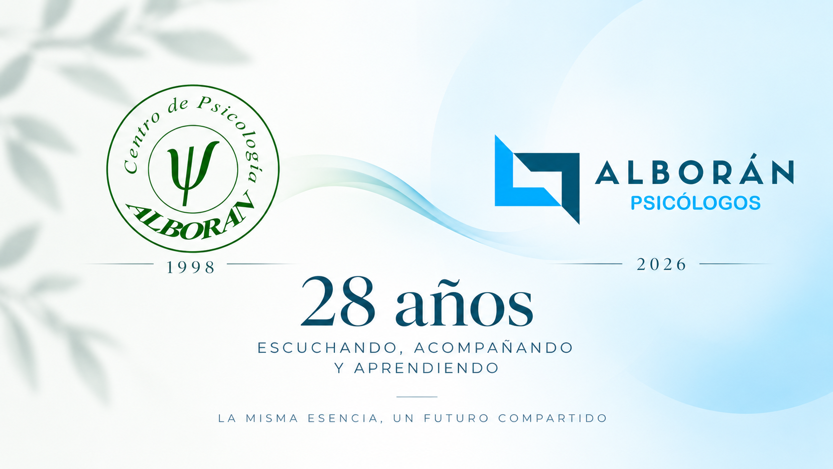 28 aniversario de Alborán Psicólogos en Granada 28 años escuchando, acompañando y aprendiendo